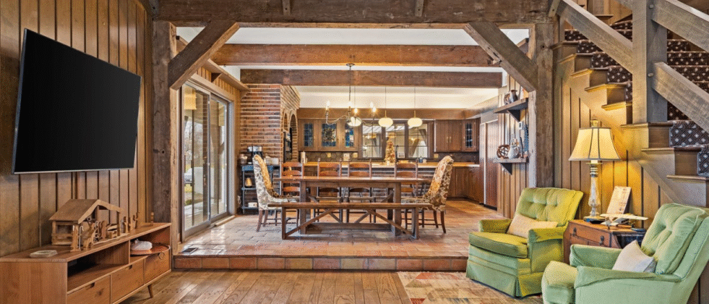 Indoor barn style wedding reception venue Kansas City